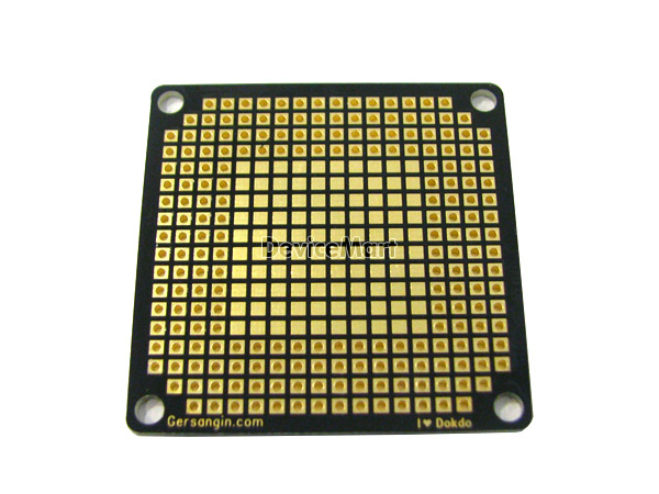 디바이스마트,커넥터/PCB > PCB기판/관련상품 > IC 변환기판 > QFP,거상인,[QF229] QFP 44-0.8 (사각만능),Type : QFP, 사각만능 , Pitch : 0.8mm , Pin : 44, Hole : 2.54mm , Size : 50 * 50 , METERIAL : FR-4 , ALL GOLD