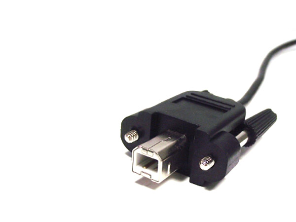 디바이스마트,케이블/전선 > USB 케이블 > 패널마운트(MF),한진데이타,판넬고정형 USB FAM-FBM 케이블,판넬 고정형 AM-BM USB 케이블 / 2.4M