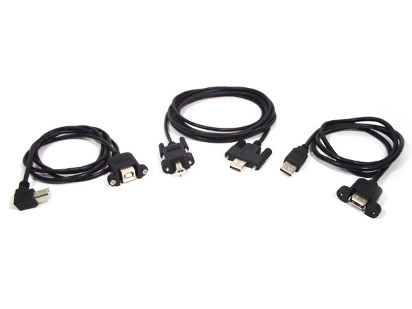 디바이스마트,케이블/전선 > USB 케이블 > 패널마운트(MF),한진데이타,판넬고정형 USB FBF-BM 케이블,판넬 고정형 BF-BM USB 케이블 / 1M