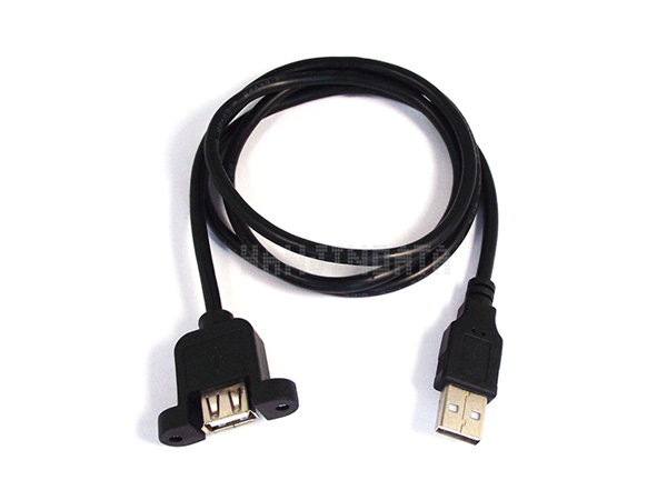 디바이스마트,케이블/전선 > USB 케이블 > 패널마운트(MF),한진데이타,판넬고정형 USB콘넥터,판넬 고정형 USB 케이블