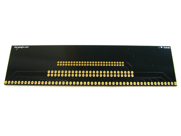디바이스마트,커넥터/PCB > PCB기판/관련상품 > IC 변환기판 > SMT/FFC/FPC,거상인,[F921] FFC-0.4mm-50pin Adapter,Type : FFC, FPC, SMT Adapter , Pitch : 0.40mm , Pin : 50, Hole : 2.00  ↔ 2.54mm , Size : 33 * 127 , METERIAL : FR-4 , ALL GOLD