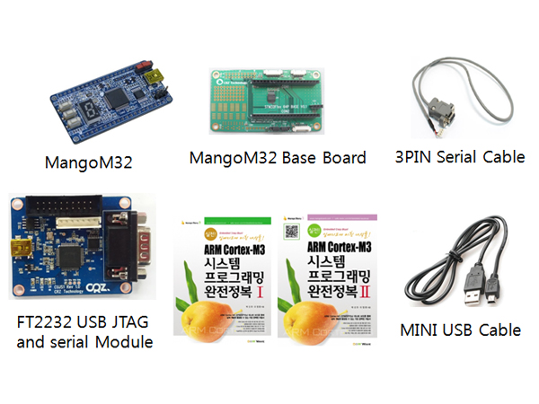 STM32 EVB Cortex-M3 Mango Board M32 (망고 M32 보드)기본패키지2