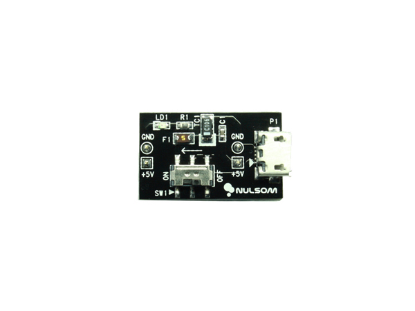 디바이스마트,MCU보드/전자키트 > 전원/신호/저장/응용 > 무선충전/배터리/전원,NulSom Inc.,NS-PWR02 (Micro USB B Type 전원 공급 모듈),Micro USB B type으로 브레드보드에 손쉽게 전원을 공급 할 수 있도록 개발된 모듈. 별도의 배선 작업 없이 케이블 연결로 전원 공급이 가능.