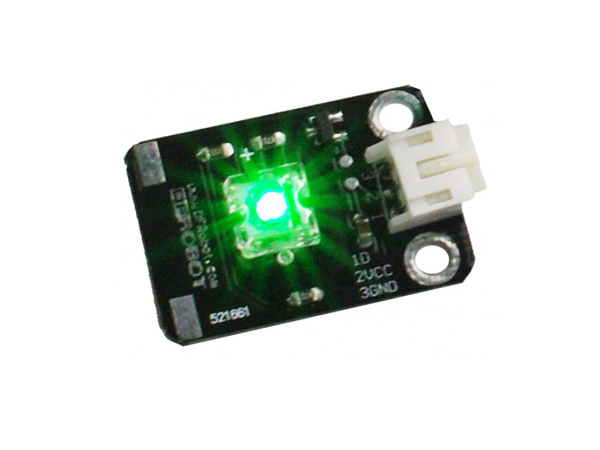 디바이스마트,오픈소스/코딩교육 > 아두이노 > LED/LCD모듈,DFROBOT,Piranha LED Module-White [DFR0031-G],그린 LED를 장착한 디지털 LED모듈