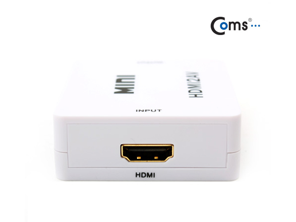 디바이스마트,컴퓨터/모바일/가전 > 네트워크/케이블/컨버터/IOT > 리피터/젠더/전원 케이블 > 컨버터,Coms,HDMI 컨버터 (HDMI to AV) [PV450],HDMI기기의 신호를 아날로그 신호로 변환