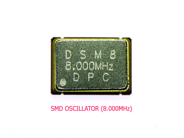 디바이스마트,RLC/수동소자 > 크리스탈/오실레이터 > 오실레이터 > SMD 오실레이터,Any Vendor,SMD 오실레이터(8MHz) (5x7mm),사이즈 : 5 X 7 X 1.3mm / 타입 : SMD / 주파수 : 8MHz / 25PPM / 오실레이터 제품을 소형으로 만드실때써보세요.