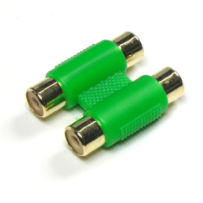 RCA 2열 통합 젠더 - 2F/2F 타입/ 녹색 [G9060]