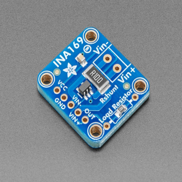디바이스마트,MCU보드/전자키트 > 센서모듈 > 전류/전압,Adafruit,INA169 Analog DC Current Sensor Breakout - 60V 5A Max [ada-1164],전원 모니터링 문제를 해결해 줄 수 있는 브레이크아웃 보드! / INA169 chip / 0.1 ohm 1% 2W current sense resistor / Up to +60V target voltage