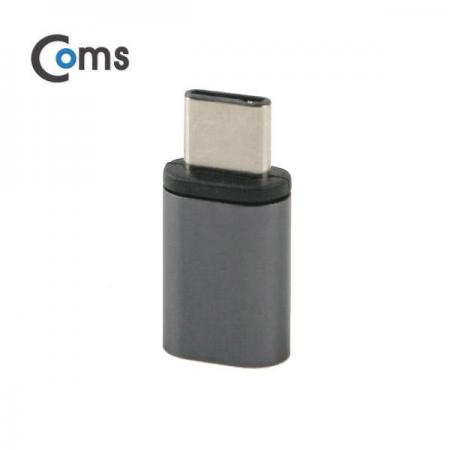 디바이스마트,커넥터/PCB > I/O 커넥터 > 젠더류 > USB3.1(C타입),Coms,USB 3.1 젠더(Type C)- Micro 5P(F)/C(M) Metal/Black [ITC089],USB C 변환 젠더 / USB C 타입 MALE - Micro USB B 타입 FEMALE