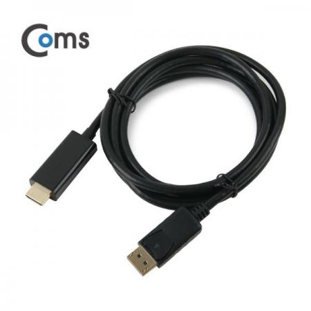 디바이스마트,케이블/전선 > 영상/음향 케이블 > 디스플레이포트 케이블,Coms,디스플레이 포트 케이블(HDMI 변환) 2M (DP1.2 지원) [CT461],디스플레이 포트 케이블 / HDMI 변환 / 길이 : 2M / 색상 : 블랙 / DP1.2 지원