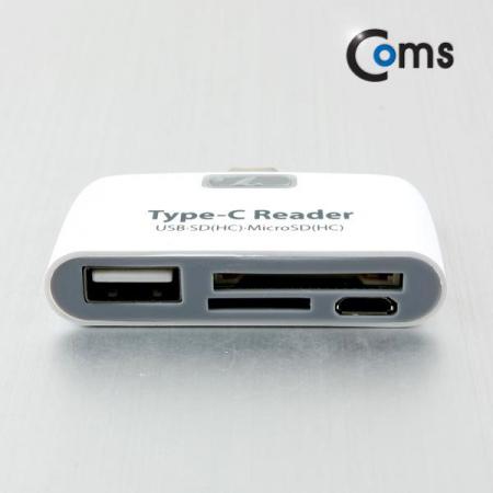 디바이스마트,컴퓨터/모바일/가전 > 저장장치 > 메모리카드/리더기 > 리더기/수납케이스,Coms,USB 3.1 카드리더기(Type C) USB 1Port/SD/Micro SD [IB361],USB 1Port/SD/Micro SD