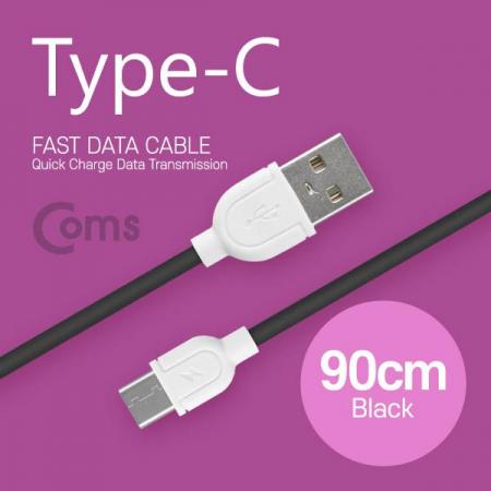 디바이스마트,케이블/전선 > USB 케이블 > 데이터케이블(MM) > USB 3.1 C타입,Coms,USB 3.1 케이블 (Type C) USB 2.0 A(M)/C(M) 90cm, Black [IB240],USB 3.1 C타입 케이블 / 길이 : 90cm / 색상 : 블랙 / 전송속도 : USB 2.0