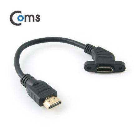 디바이스마트,케이블/전선 > 영상/음향 케이블 > HDMI/DVI 케이블,Coms,HDMI 젠더(연장 MF 꺾임형) 나사고정기능 20cm [NA338],HDMI 젠더 / HDMI FEMALE - HDMI MALE / 꺾임형 / 나사 고정 기능