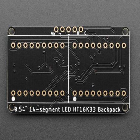 디바이스마트,LED/LCD > FND/도트매트릭스 > FND(세그먼트LED) > FND 모듈,Adafruit,Adafruit 14-segment LED Alphanumeric Backpack [ada-1910],배열 : 4자리 / 사이즈 : 50x27x4mm