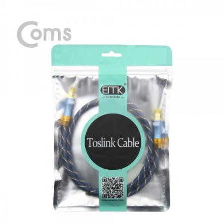 디바이스마트,케이블/전선 > 영상/음향 케이블 > 광오디오 케이블,Coms,오디오광케이블(EMK/Blue) 각/각 1M 6∮, Toslink to Toslink [BT459],각/각 1M 6∮/Toslink to Toslink