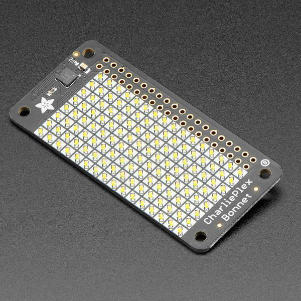 Adafruit CharliePlex LED Matrix Bonnet - 8x16 LEDs [ada-3467]