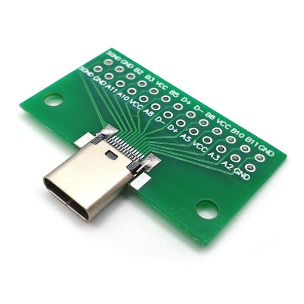 USB 3.1 C타입(F) 소켓 26p 스루홀 변환 보드