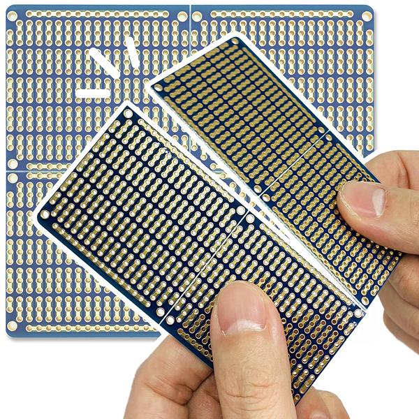 PCB기판 스냅보드 편리한 사이즈변형 만능기판- 97x90mm 블루