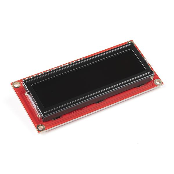 SparkFun Basic 16x2 Character LCD - White on Black, 5V (with Headers) [LCD-18160]