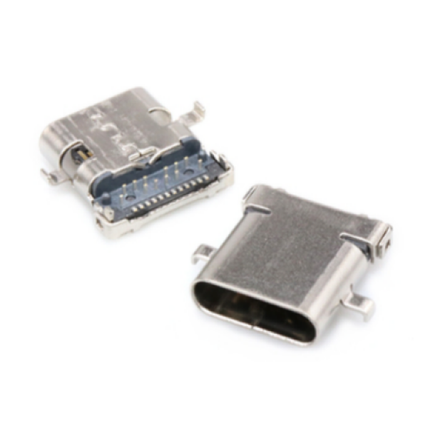 C-TYPE USB 3.1 커넥터  24pin PCB SMT female Gen 2 Right Angle LOW Vertical 낮은 수직 [SZH-SDH003]