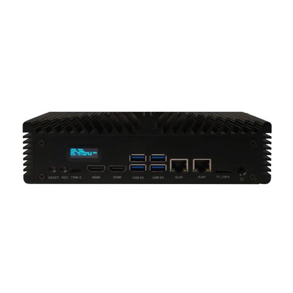 Jetson SUB Mini PC-Black with Jetson Xavier NX, OLED screen, 256GB SATA SSD, WiFi, Antennas and pre-installed JetPack System [H102110641]