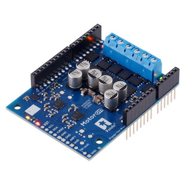 Motoron M2S24v16 Dual High-Power Motor Controller Shield for Arduino (Connectors Soldered) #5045