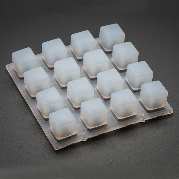 Silicone Elastomer 4x4 Button Keypad - for 3mm LEDs [ada-1611]