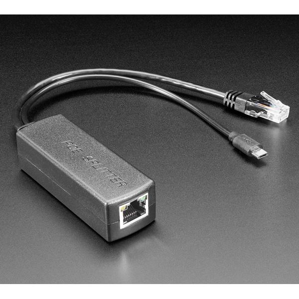 PoE Splitter with MicroUSB Plug - Isolated 12W - 5V 2.4 Amp [ada-3785]
