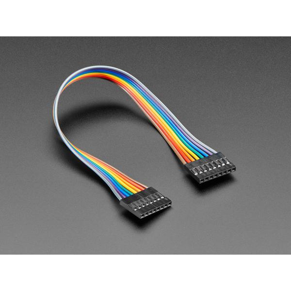 2.54mm 0.1' Pitch 8-pin Jumper Cable - 20cm long [ada-4939]