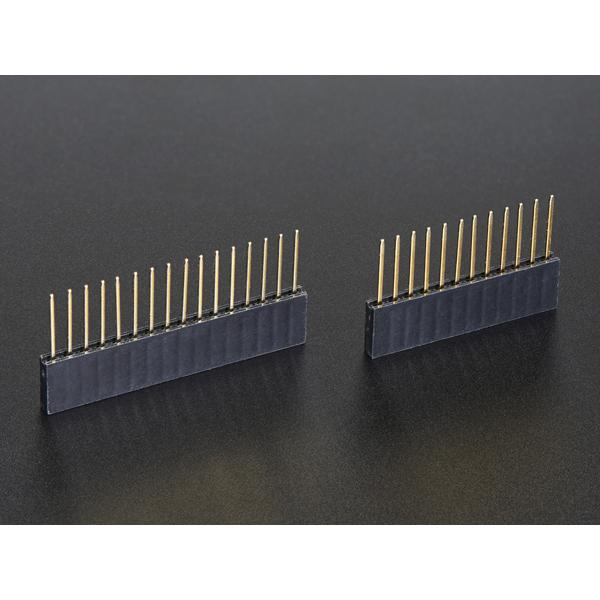 Stacking Headers for Feather - 12-pin and 16-pin female headers [ada-2830]