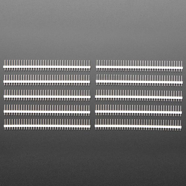 Break-away 0.1' 36-pin strip male header - White - 10 pack [ada-4149]