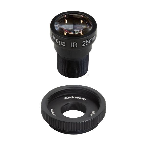 Arducam Telephoto 20 Degree 1/2.3' M12 Lens with Lens Adapter for Raspberry Pi High Quality Camera [LN036]