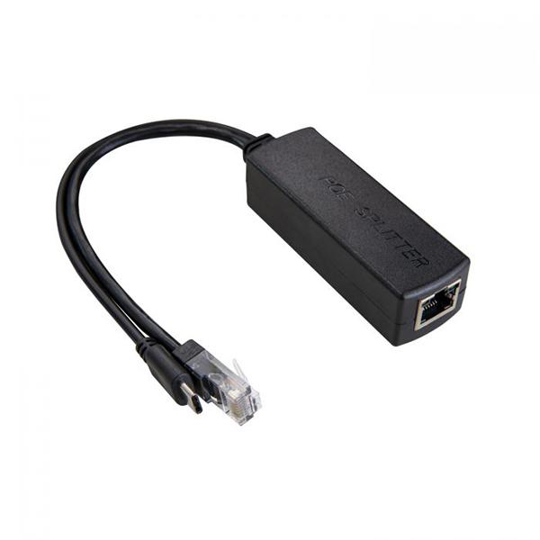 PoE Splitter USB-C 5V - Active PoE to Micro USB Adapter(IEEE 802.3af 호환 Raspberry Pi 4, 태블릿 등) [U6115]
