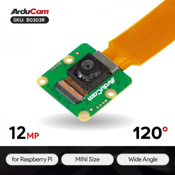 Arducam 12MP IMX477M MINI Wide Angle Camera Module for Raspberry Pi [B0303R]