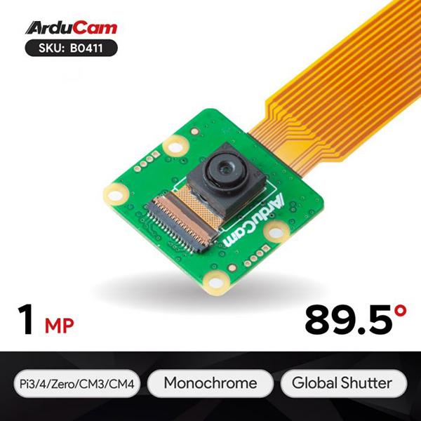 Arducam OV9281 Monochrome Global Shutter Camera Module for Raspberry Pi [B0411]