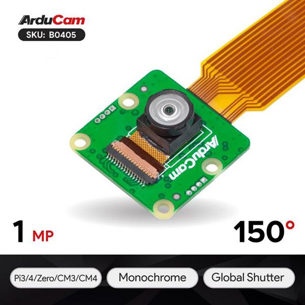 Arducam OV9281 Monochrome Global Shutter Camera Module with wide angle for Raspberry Pi [B0405]