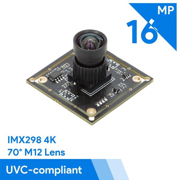 Arducam 16MP IMX298 USB Camera w/ M12 lens [B0246]