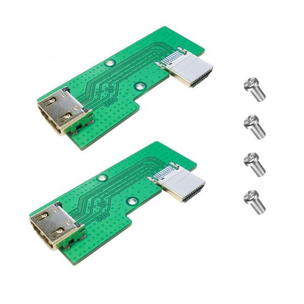 HDMI to HDMI Adapter Boards for Raspberry Pi 3 B/B+, Compatible with 19 inch 3U Rack Mount and 3B/3B+ Mounting Plates, 2-Pack [U6141]