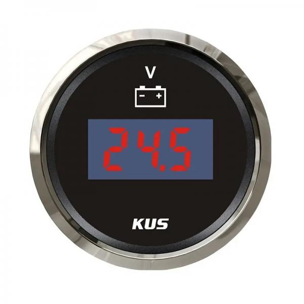 KUS 9-32V 디지털 볼트미터 블랙 [TYE-GU051]