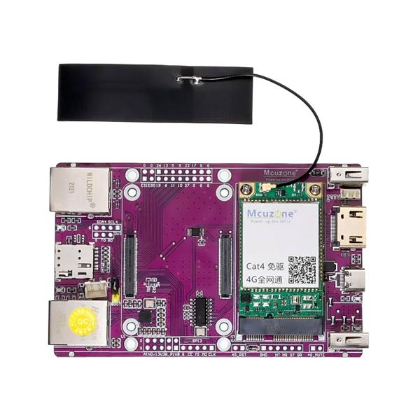 Raspberry Pi computer 4G IO Board CM4 dual network development board CM4 Gigabit Ethernet 4G Lite Module [RPA39910C]