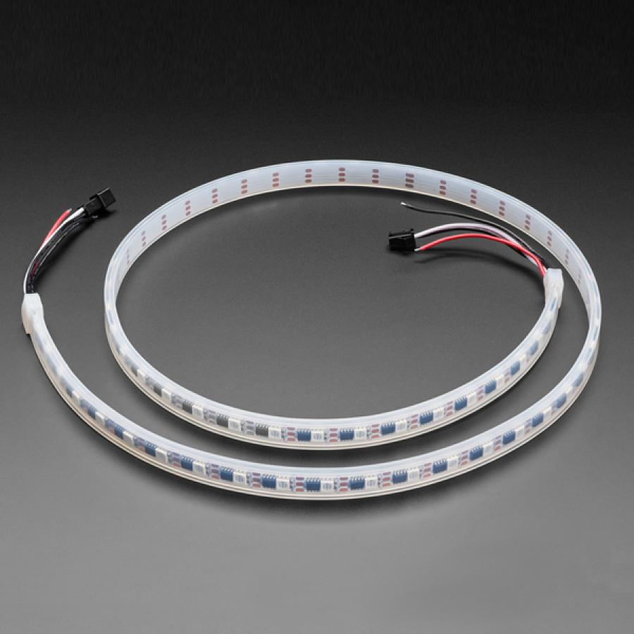 Adafruit High Density NeoPixel UV LED Strip with 60 LED/m - White PCB - 1M [ada-5722]