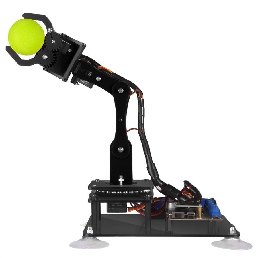 아두이노용 5축 로봇암 DIY STEM 교육용 키트 블랙 [ADA031-V4.0]