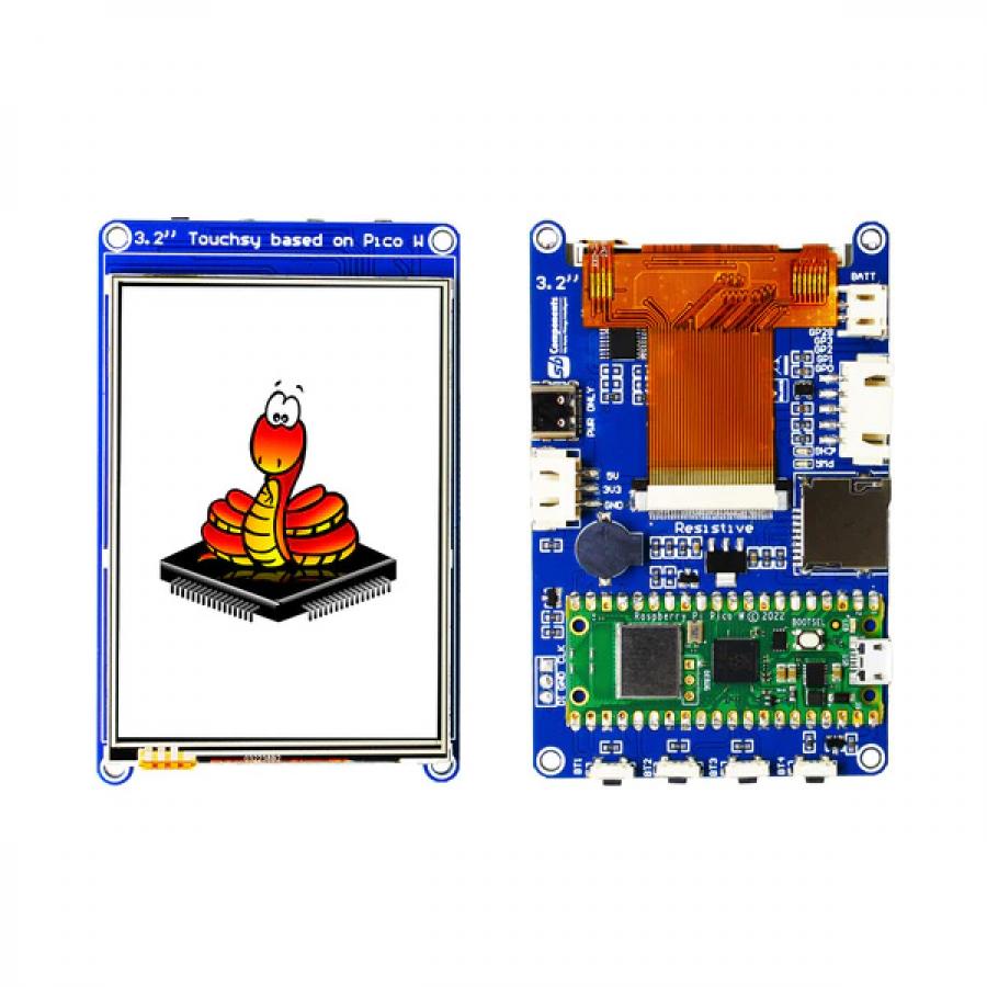 Touchsy - 3.2' Touch LCD Display Based on Pico W [SKU26425]