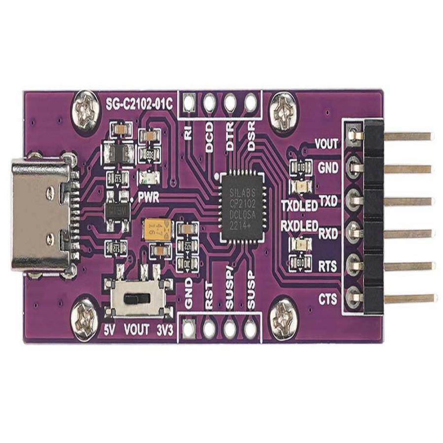 USB To UART Serial Port Bridge Module CP2102 Type-C Connector [219440]