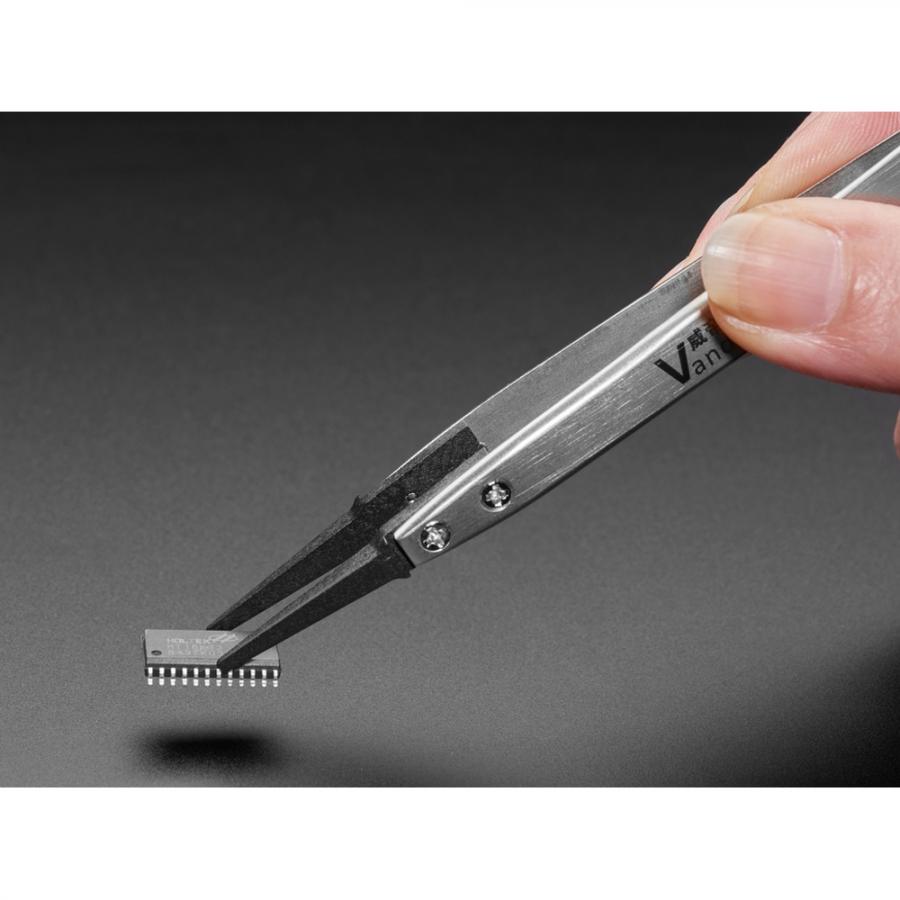 Flat Tip ESD Plastic Tweezers [ada-5915]