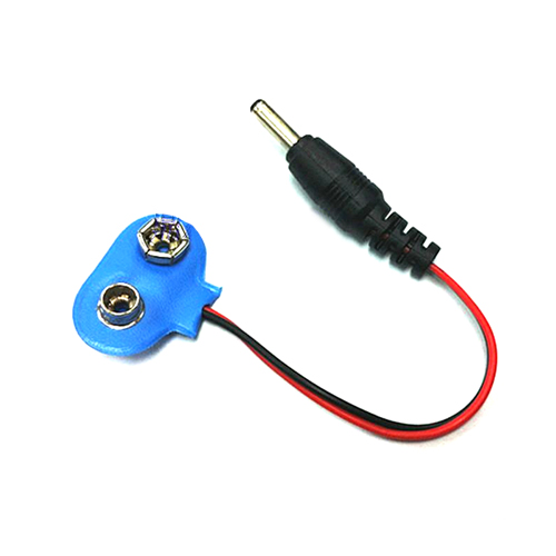렉스봇 9V배터리 홀더 전원 연결선 DC3.5*1.35mm