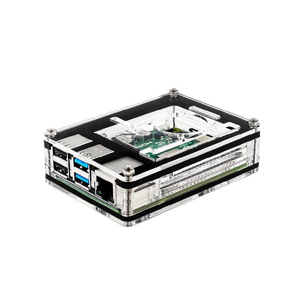 라즈베리파이4 아크릴 케이스 검정 [VLT-RP020]