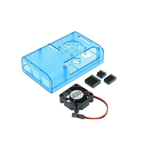 라즈베리파이4 케이스 팬포함 파랑 [VLT-RP022]