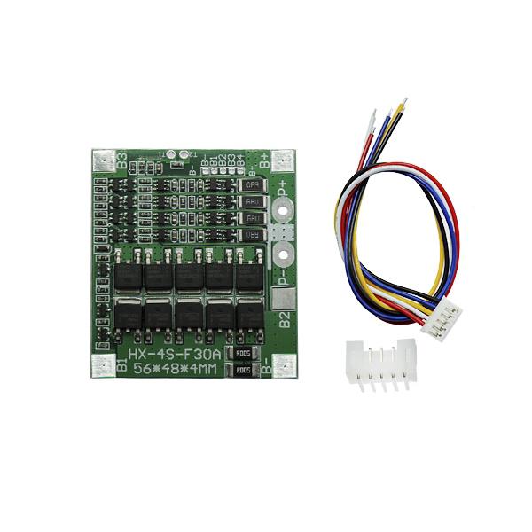 18650 리튬배터리 보호회로 모듈 14.8V 30A 4셀 [VLT-LPC003]
