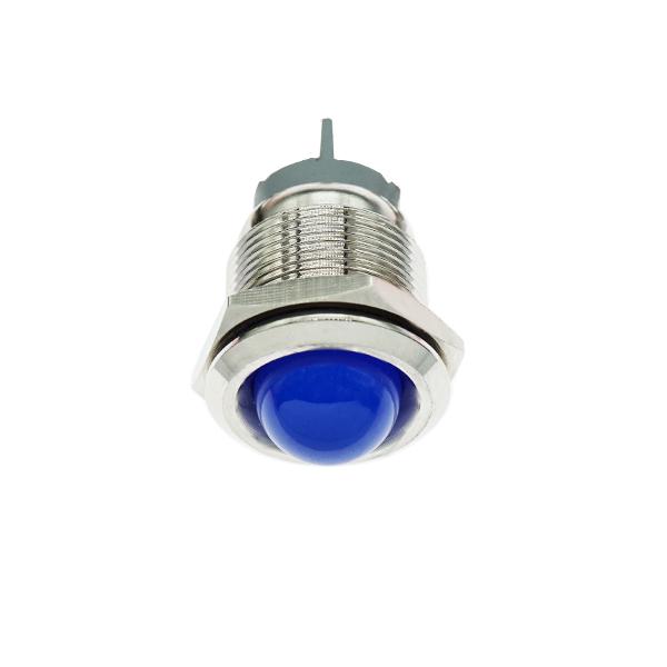 19파이 메탈 LED 홀더 HIGH 12-24V 파랑 [VLT-MLH017]